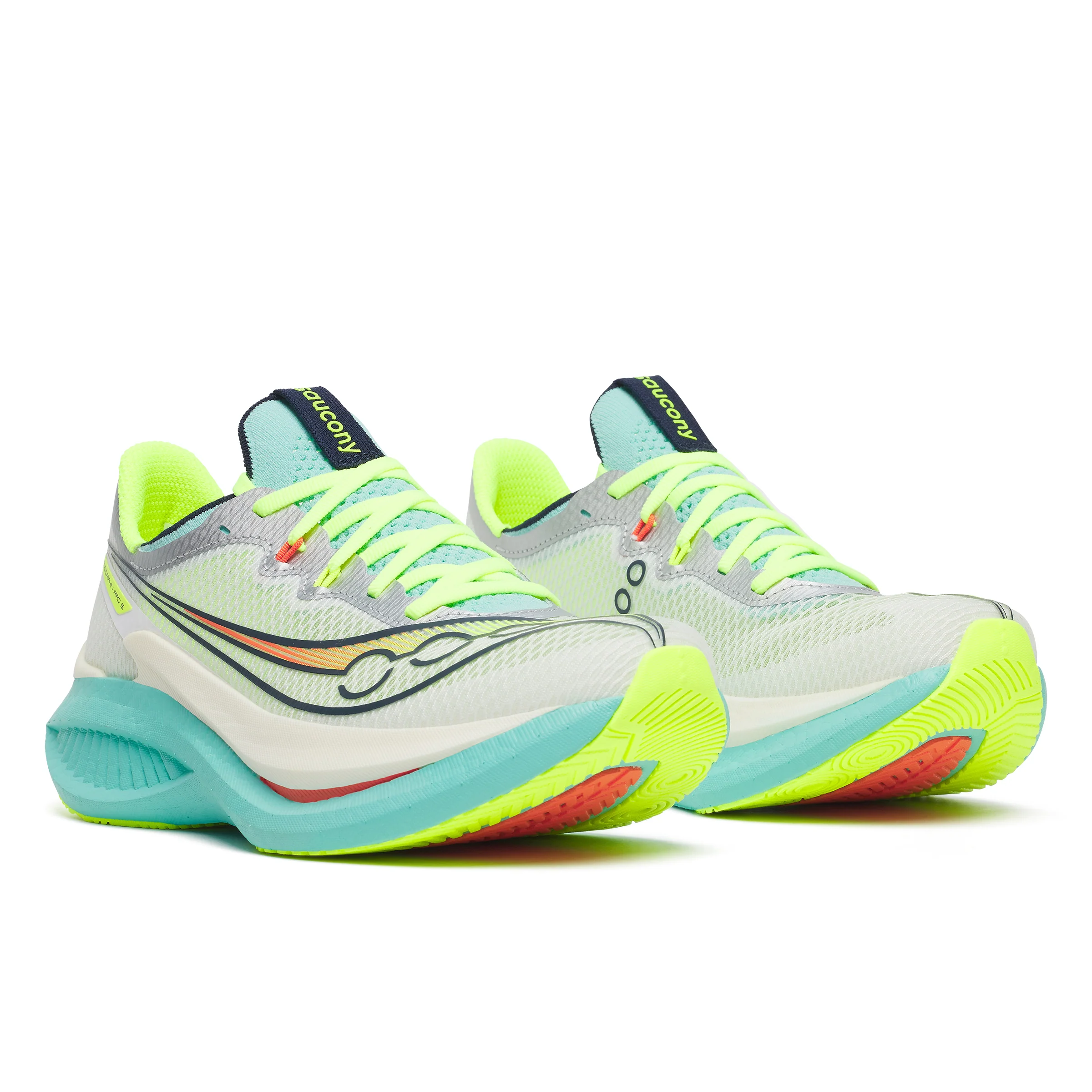 Saucony Endorphin Pro 5, Laufschuh, Damen, White/Splash - Image 3