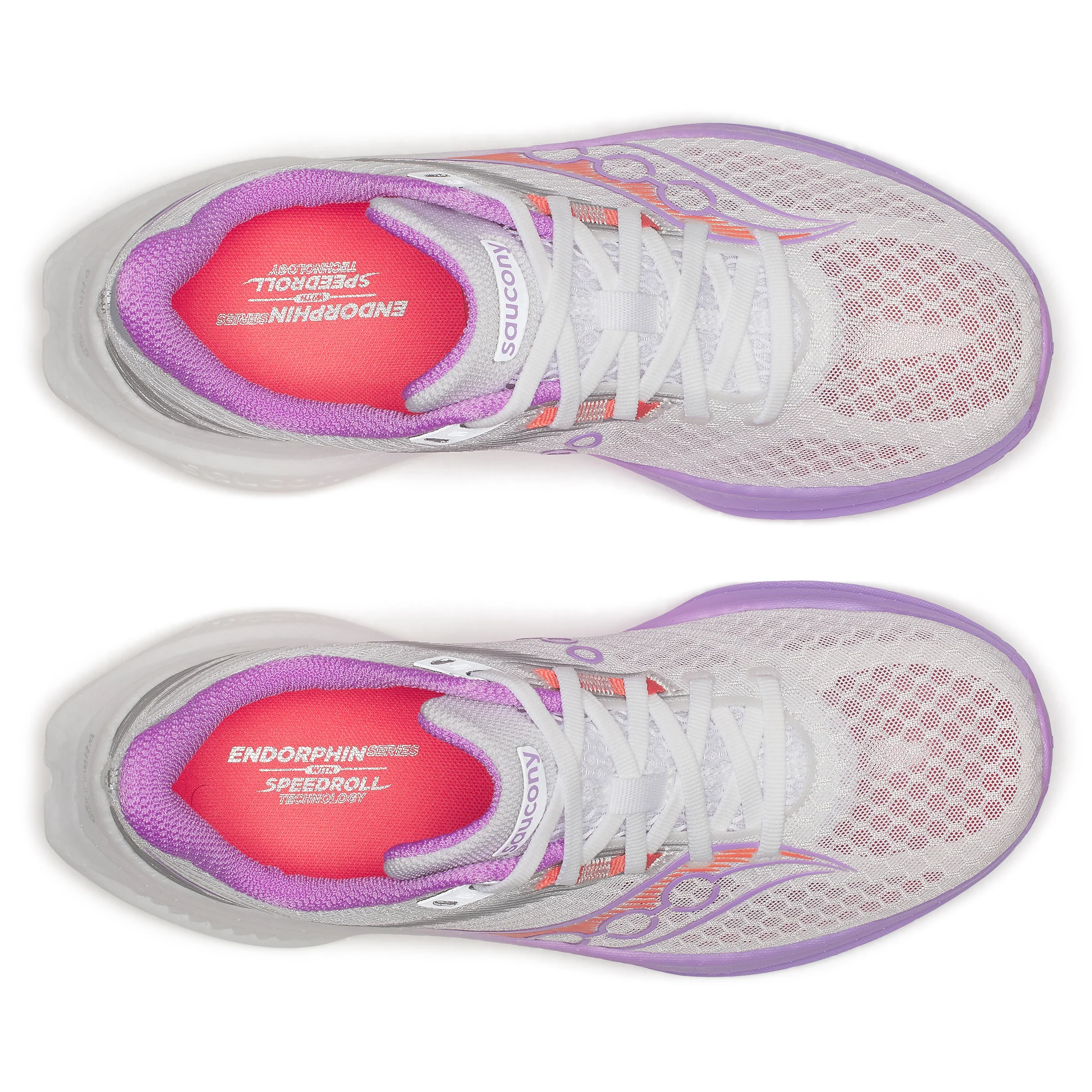 Saucony Endorphin Speed 5, Laufschuhe, Damen, White/Crocus - Image 5