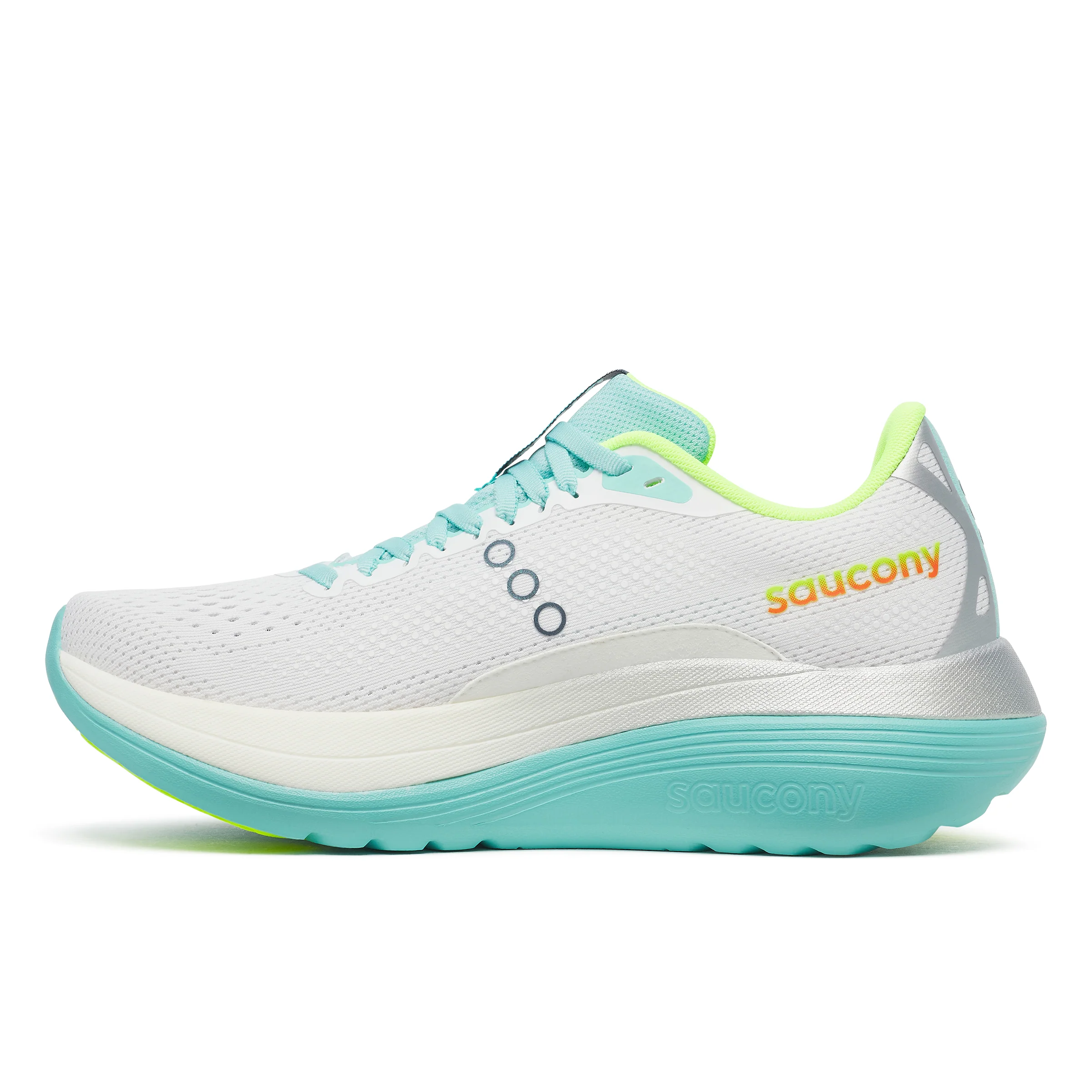 Saucony Endorphin Trainer, Laufschuh, Damen, White/Aqua - Image 2