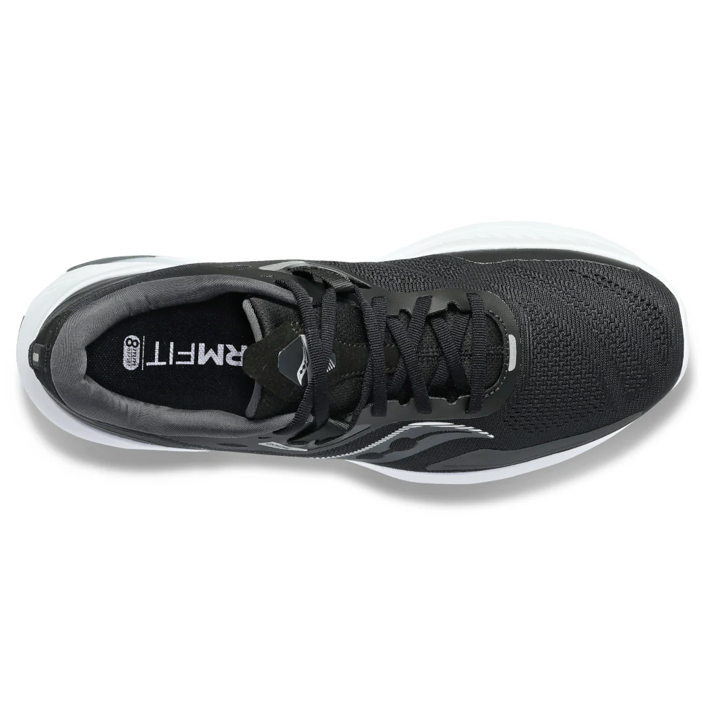 Saucony Guide 15, Extra weit, Herren, black/white, schwarz/weiß - Image 3
