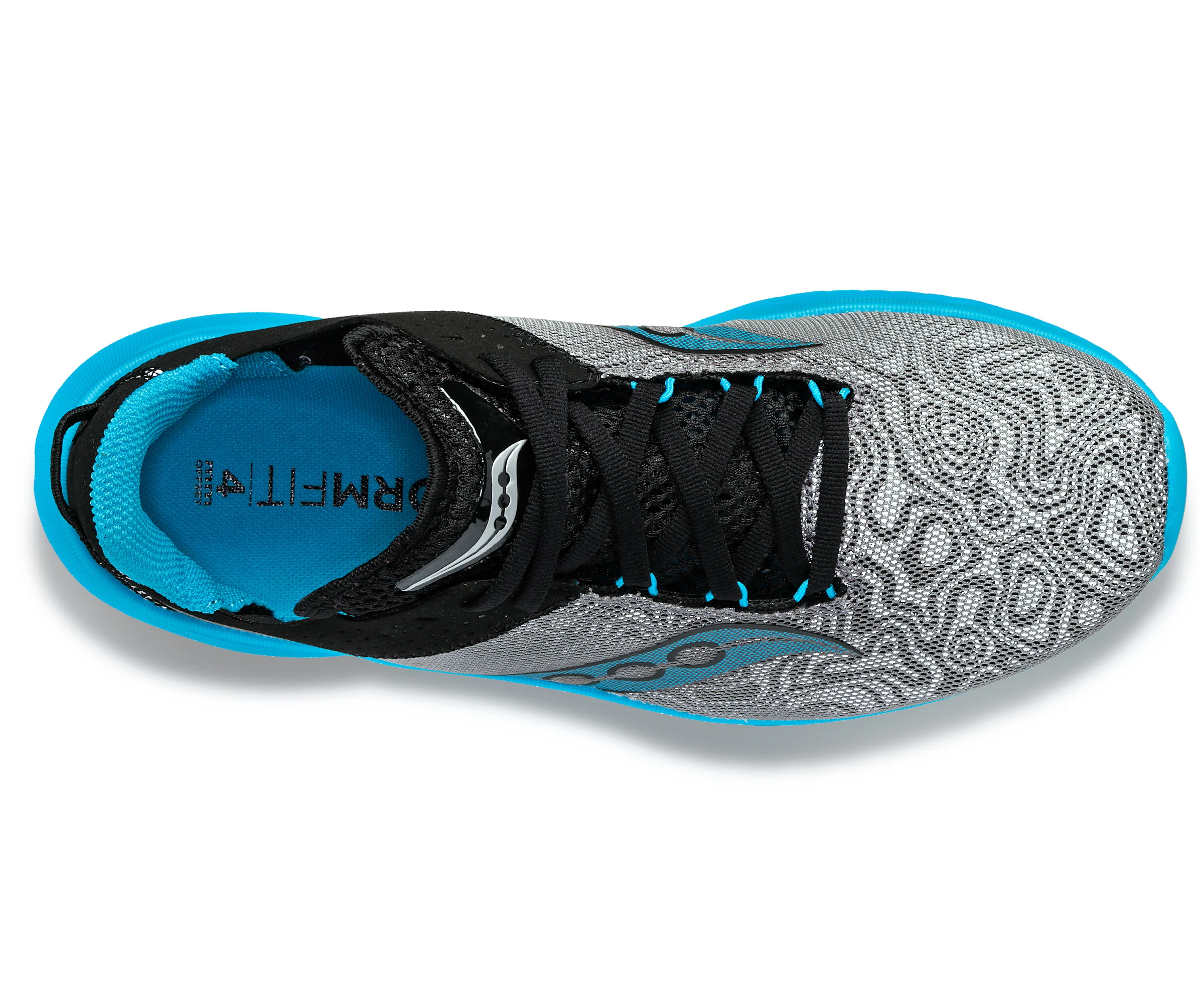 Saucony Kinvara 14, Damen, echo pewter, blau/schwarz reflektierend - Image 3
