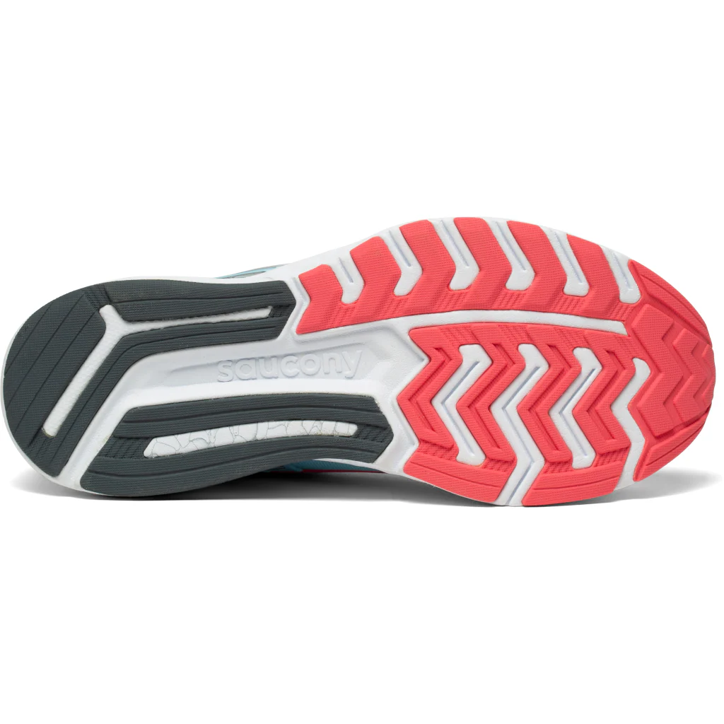 Saucony München 4S, Damen, powder/punch, hellblau/orange/weiß/grau - Image 3