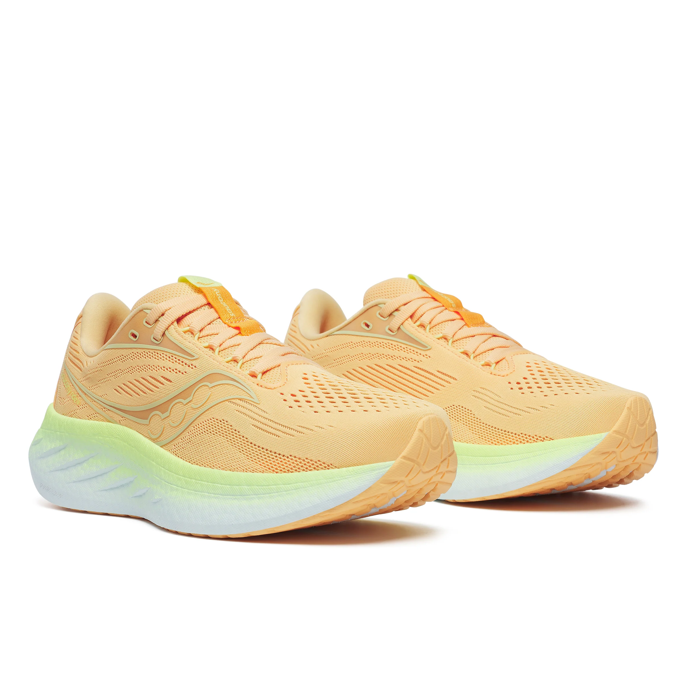 Saucony Ride 18, Laufschuh, Damen, PEACH/SUNNY - Image 3