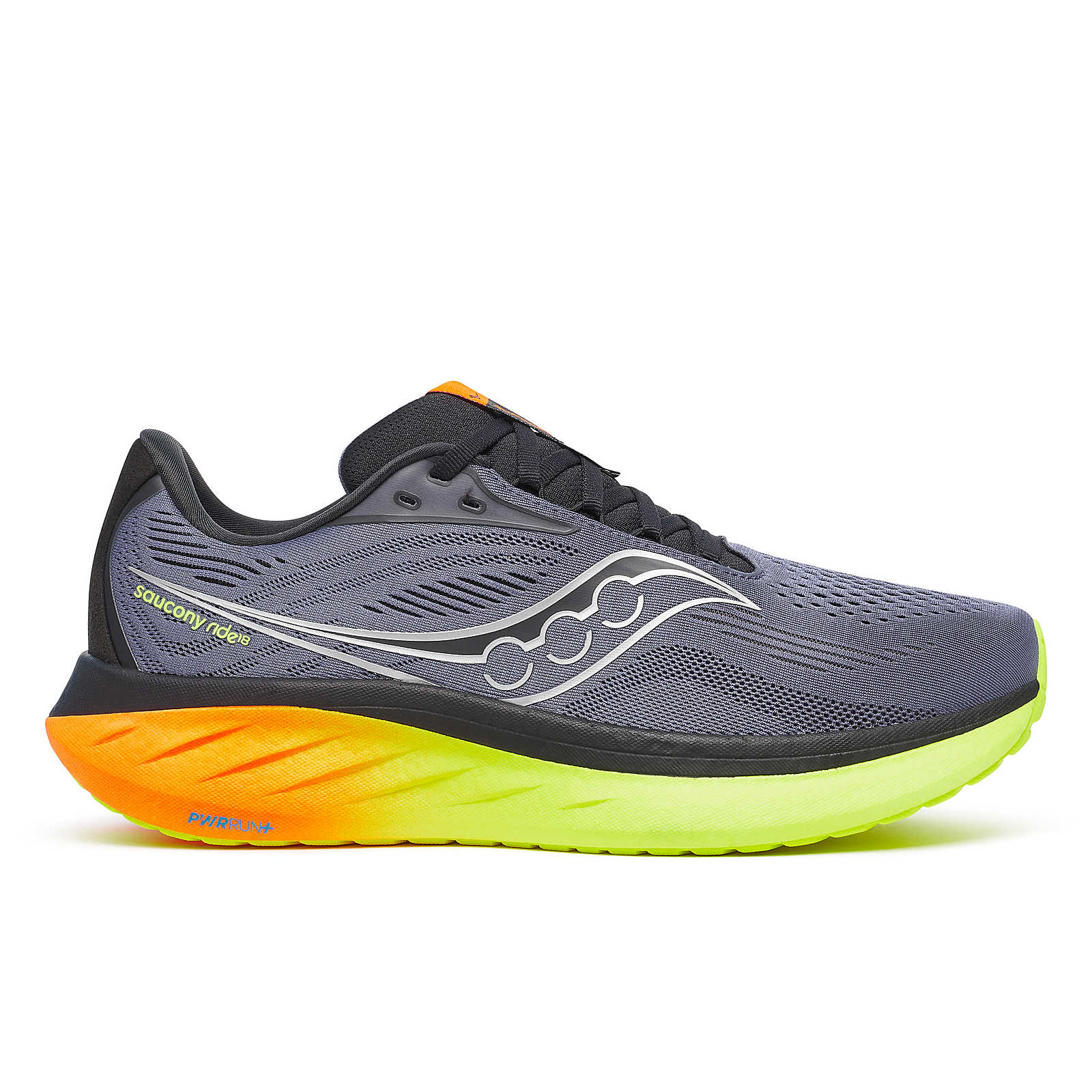 Saucony Ride 18, Laufschuh, Herren, Shadow/Vizi
