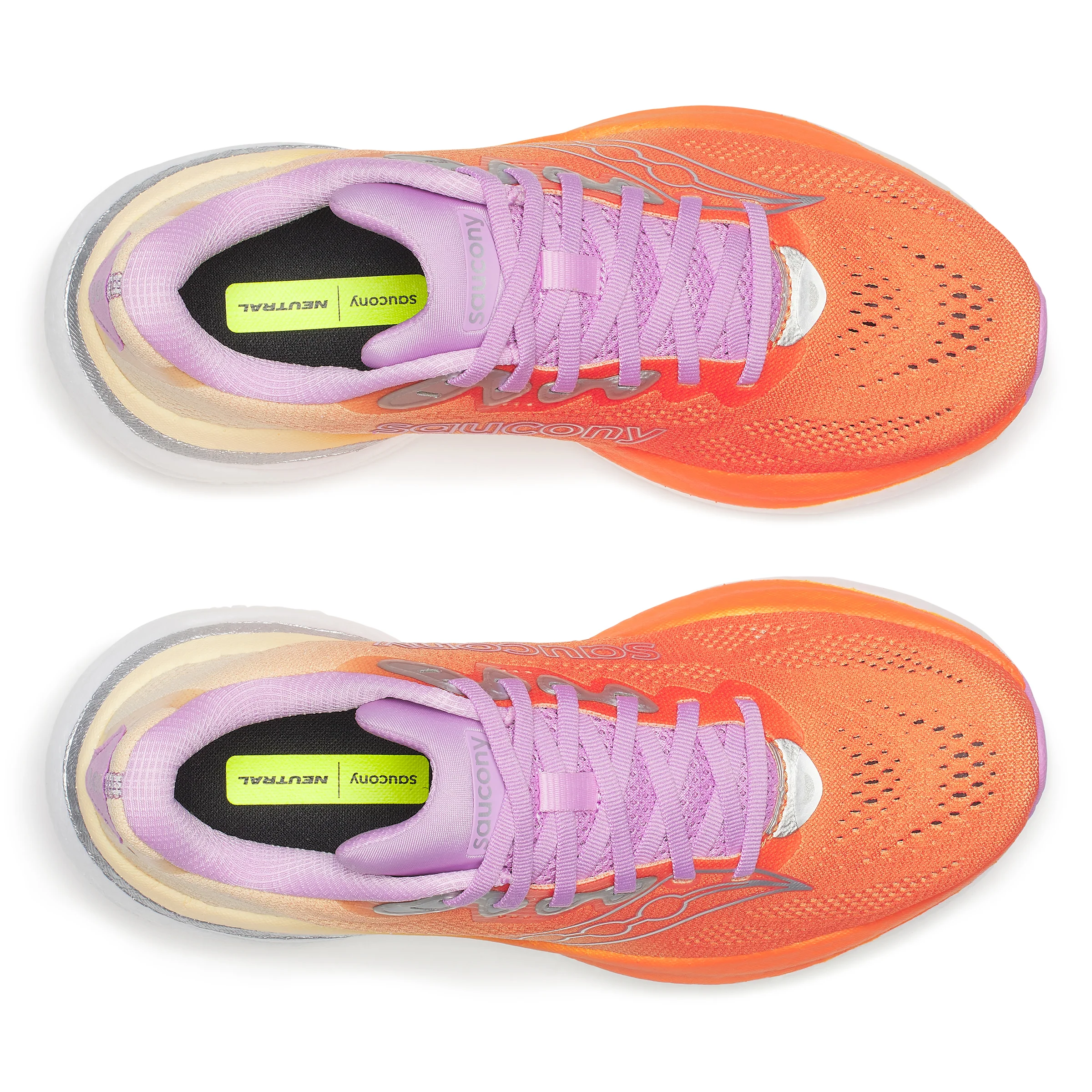 Saucony Ride 19, Laufschuh, Damen, Fire/Orchid - Image 5