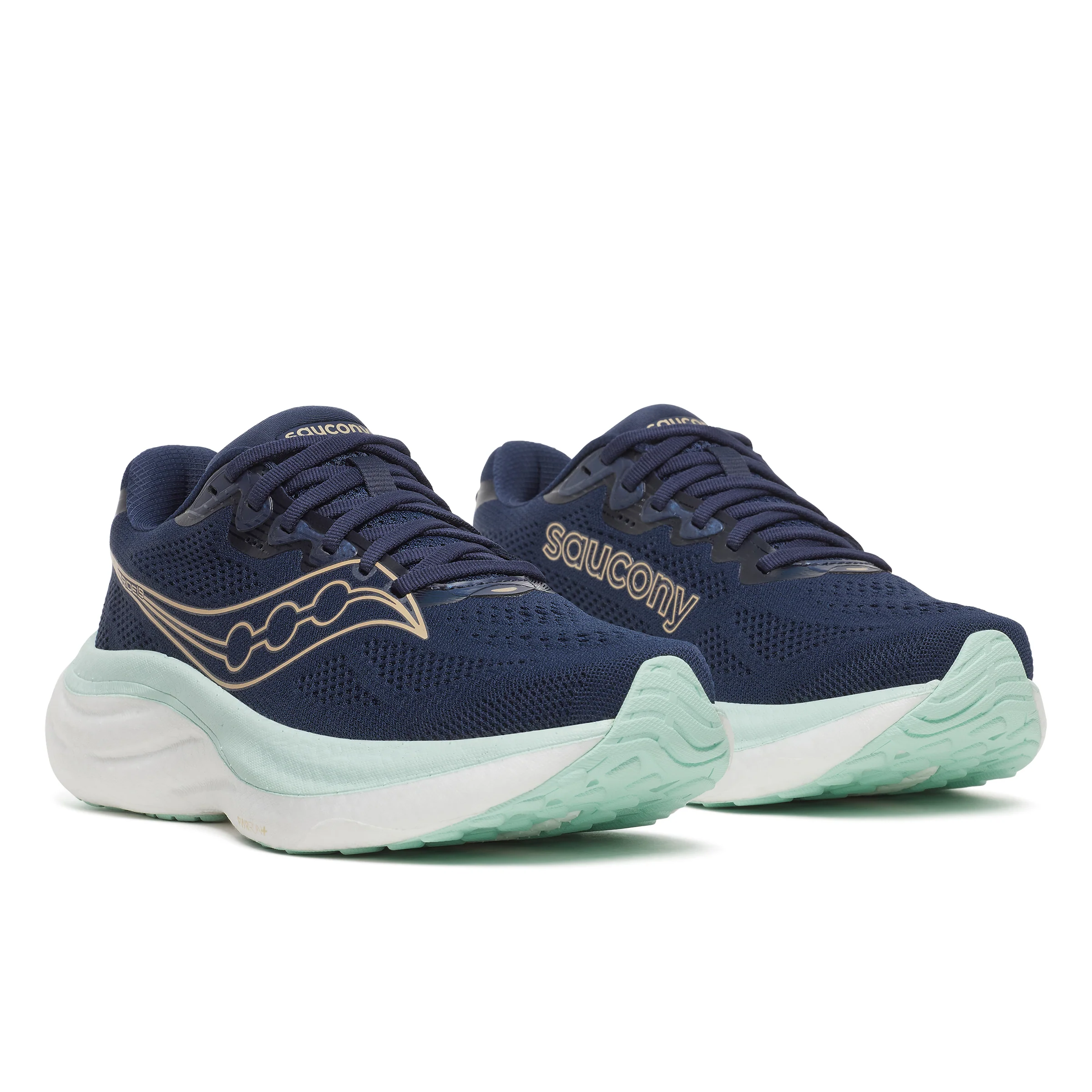 Saucony Ride 19, Laufschuh, Damen, Navy/Aqua - Image 3