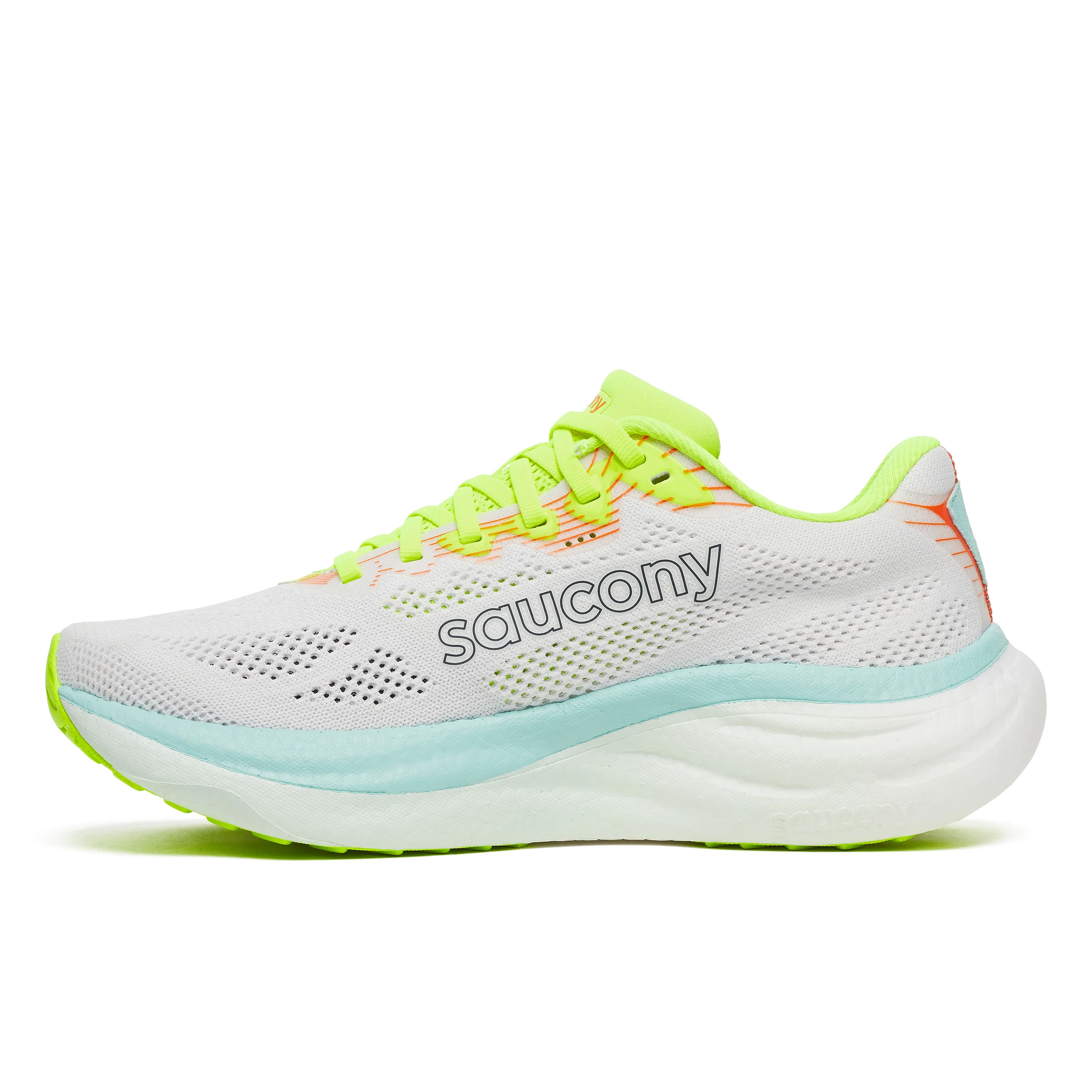 Saucony Ride 19, Laufschuh, Damen, White/Splash - Image 2