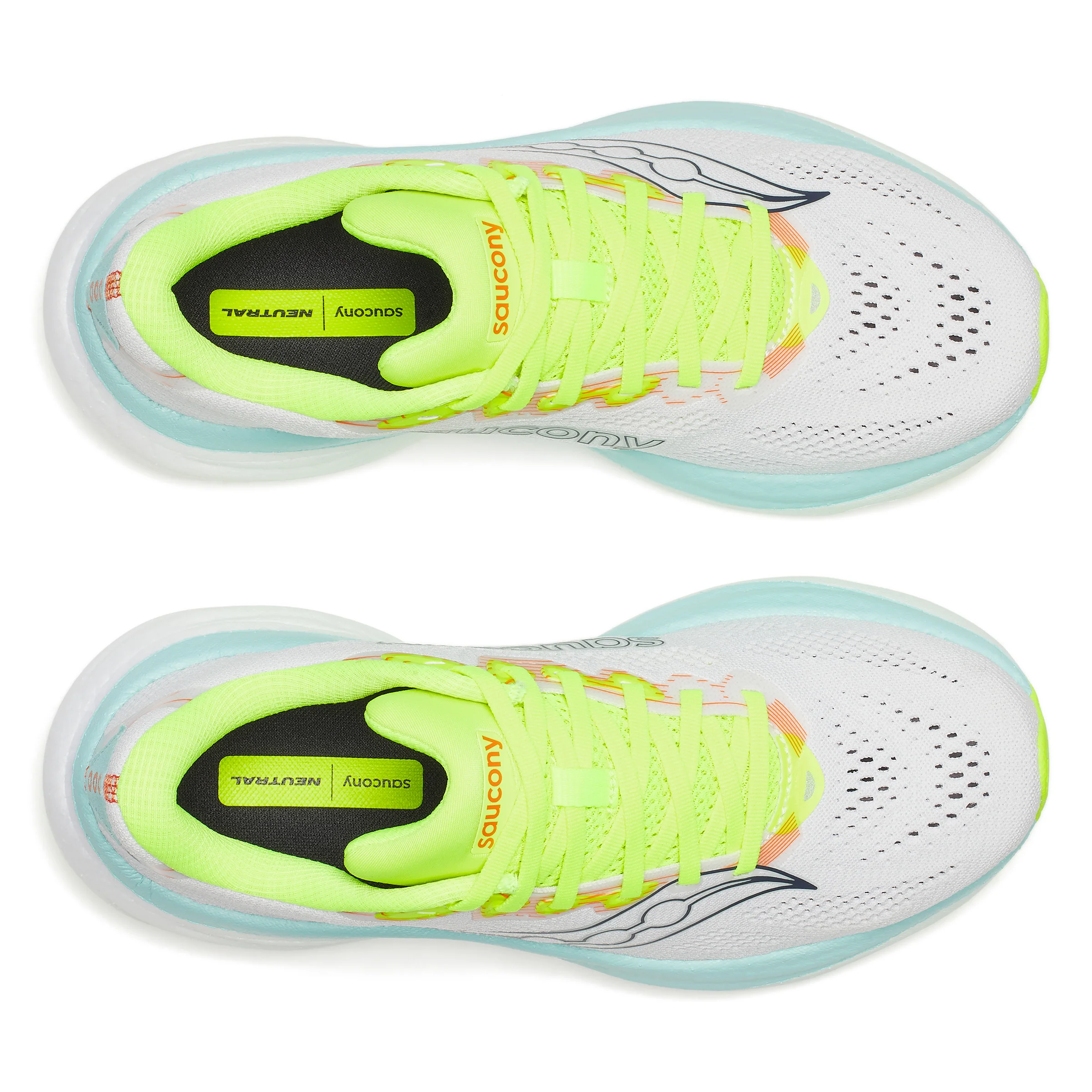 Saucony Ride 19, Laufschuh, Damen, White/Splash - Image 5