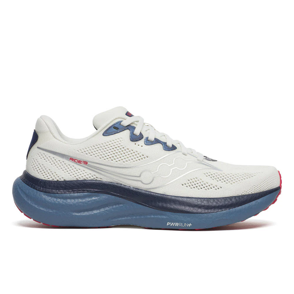 Saucony Ride 19, Laufschuh, Herren, Ivory/Storm