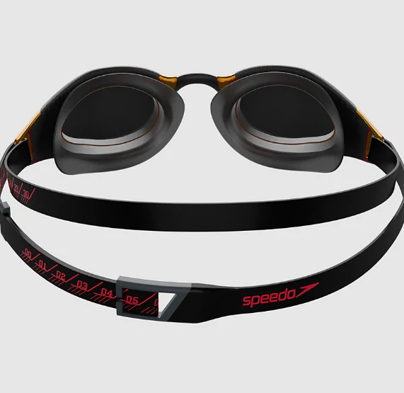 Speedo Fastskin Hyper Elite Mirror, Schwimmbrille, unisex, Black/Gold - Image 3