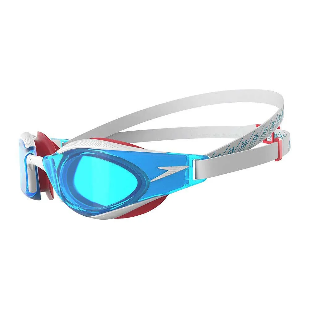 Speedo Fastskin Hyper Elite Mirror, Schwimmbrille, Blue/White/Red - Image 2