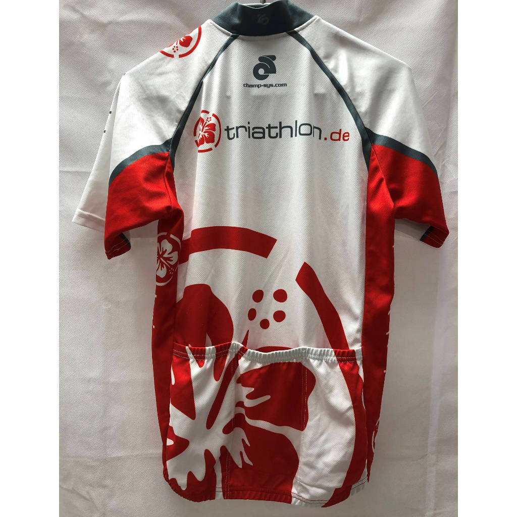 triathlon.de Basic Radtrikot, Herren, weiß/rot - Image 2