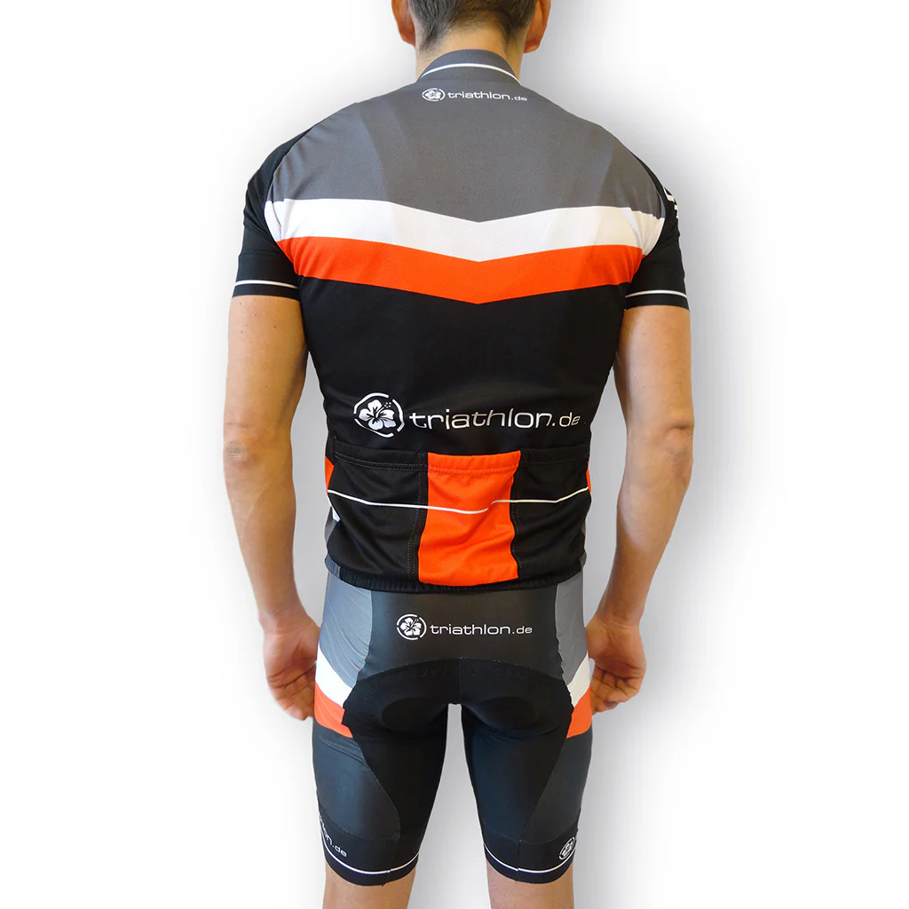 triathlon.de Elite Bib Short, Rad-Trägerhose, Herren, schwarz/grau/rot - Image 5