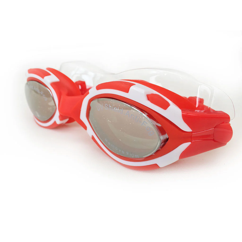triathlon.de Schwimmbrille, Goggles, rot/weiß - Image 2