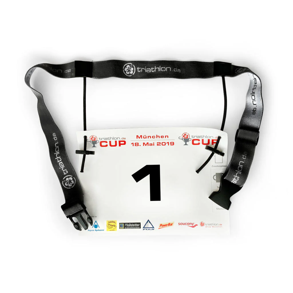 triathlon.de Startnummernband, schwarz