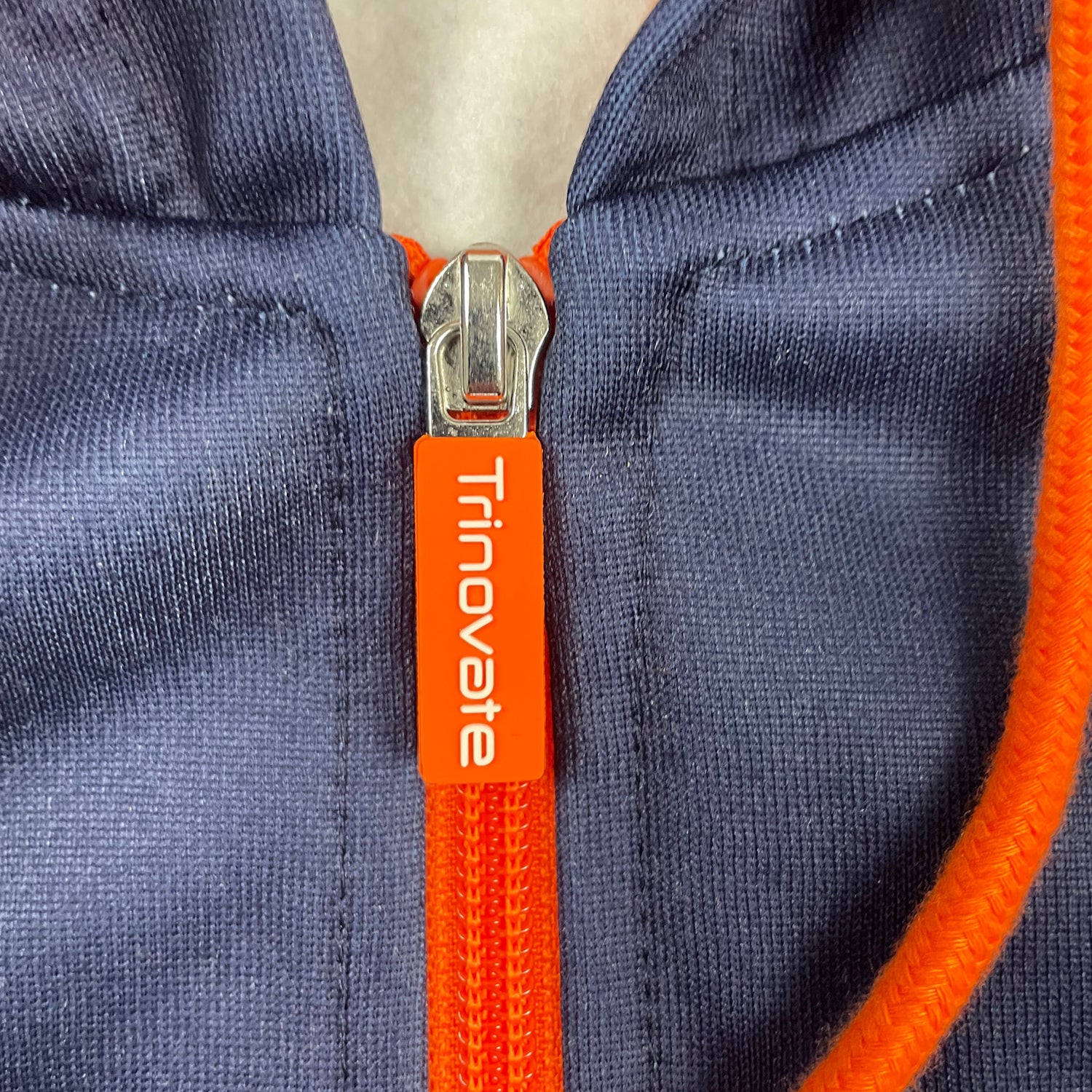 Trinovate Essential Full-Zip Hoodie, unisex, Marine Glow - Image 3