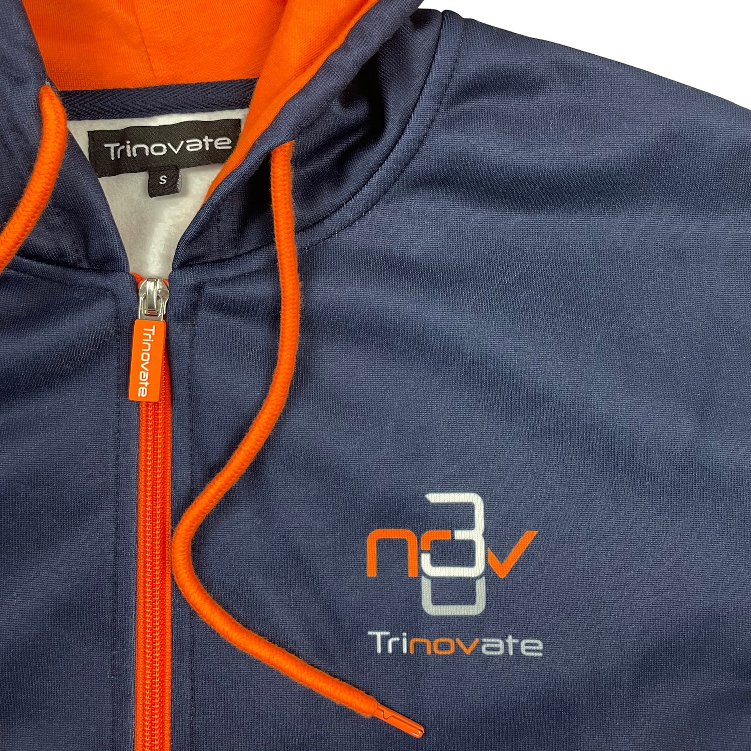 Trinovate Essential Full-Zip Hoodie, unisex, Marine Glow - Image 4