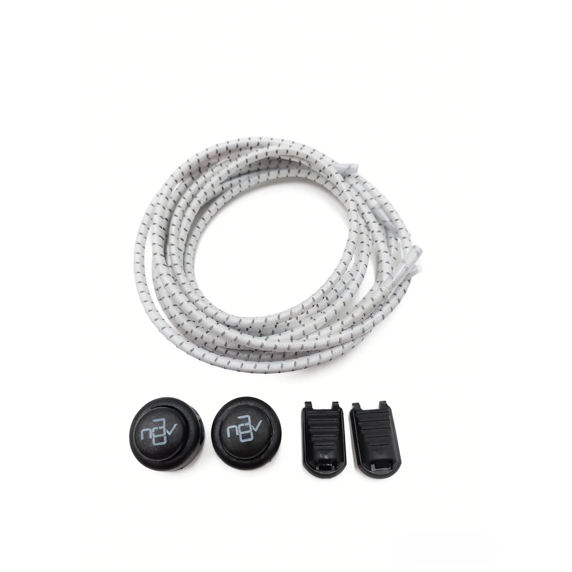 Trinovate Essential Speed Laces, elastische Schnürsenkel, Arctic White