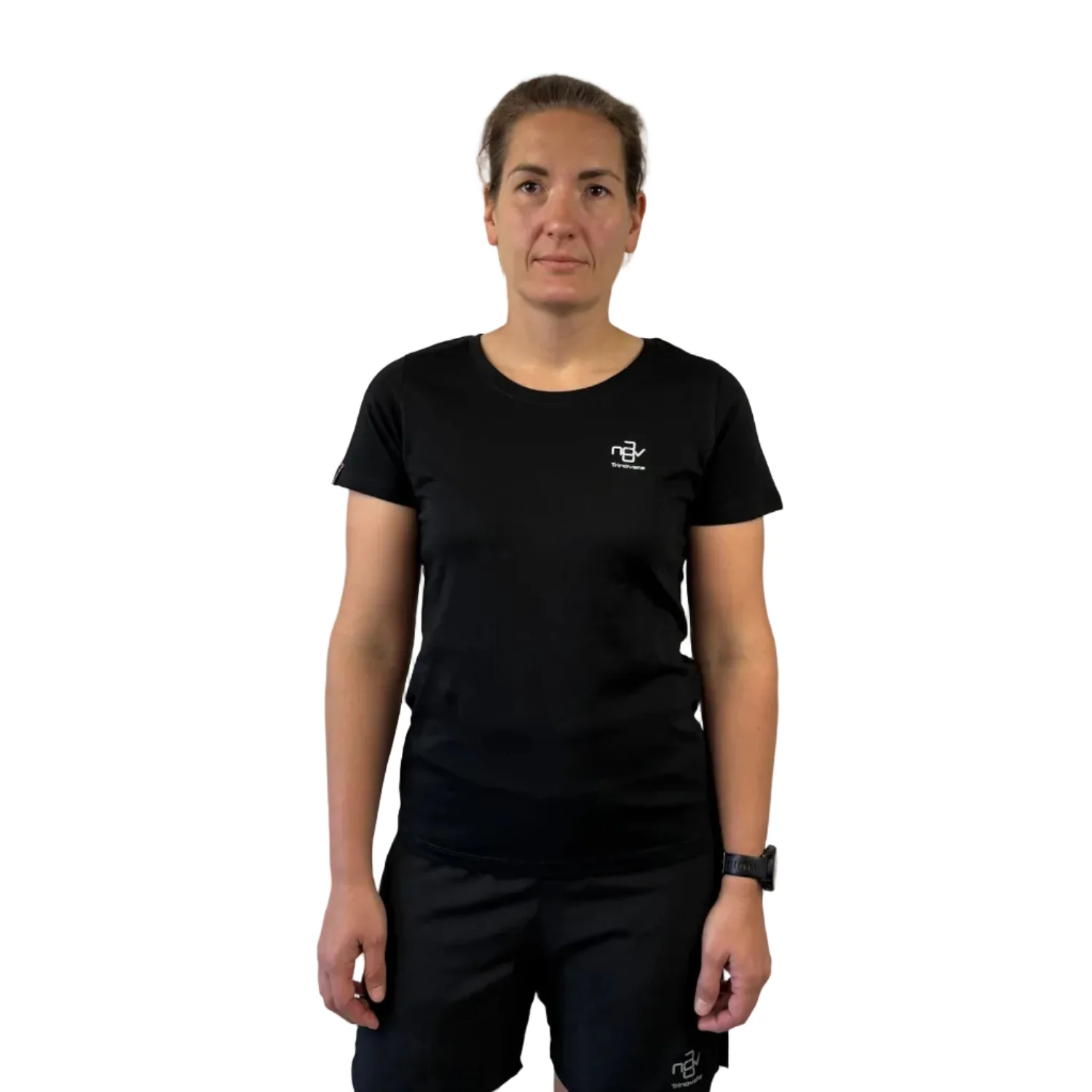 Trinovate Essential T-Shirt, Damen, Midnight Black - Image 3