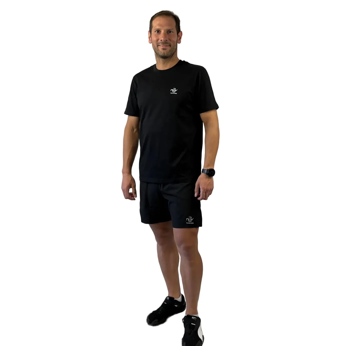 Trinovate Essential T-Shirt, Herren, Midnight Black - Image 5