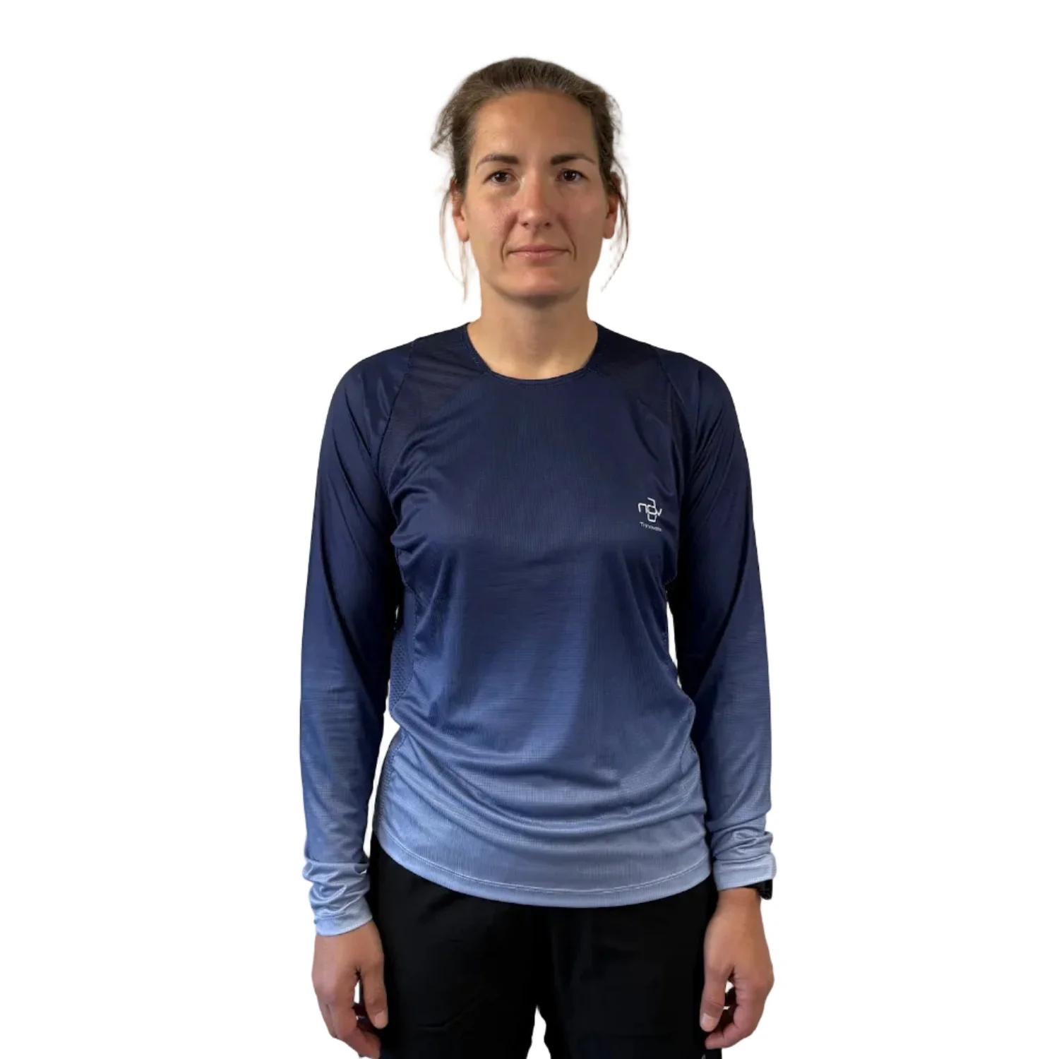 Trinovate Elite Laufshirt Longsleeve, Blue Horizon, unisex - Image 4