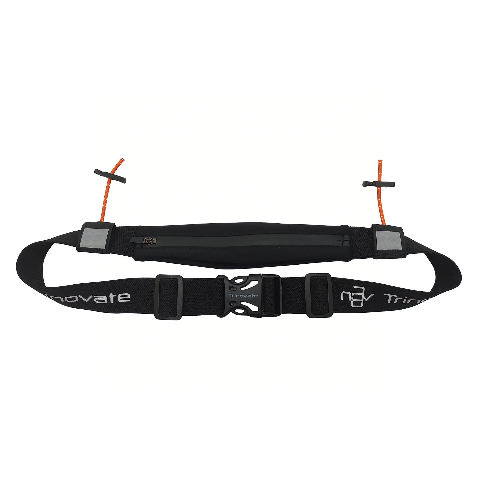 Trinovate Race Belt with Lycra Pocket Ultra Edition, Startnummernband mit Tasche, Midnight Black - Image 5