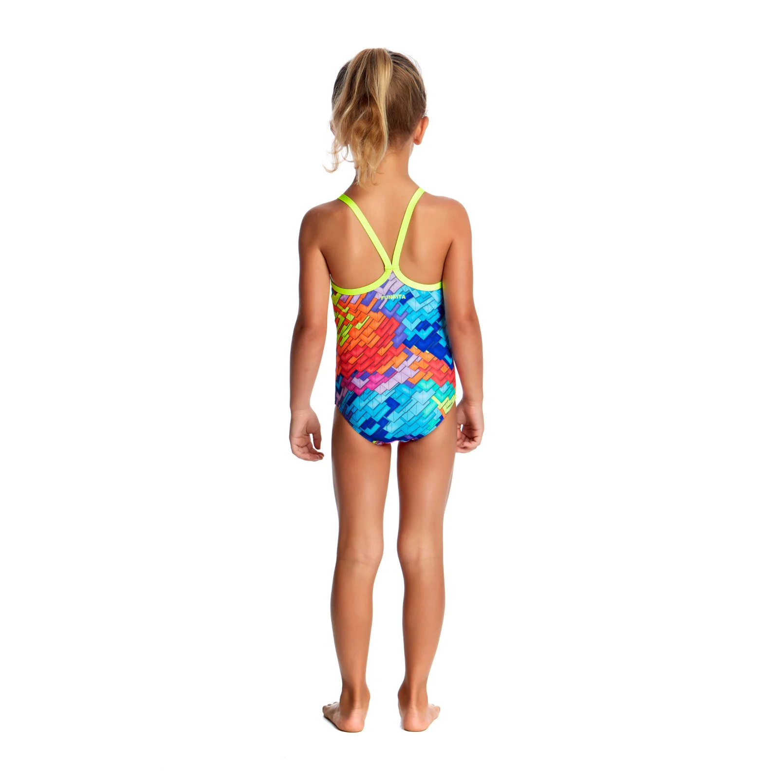 Way Funky Funkita, Printed One Piece Layer Cake, Badeanzug, Kinder - Image 3