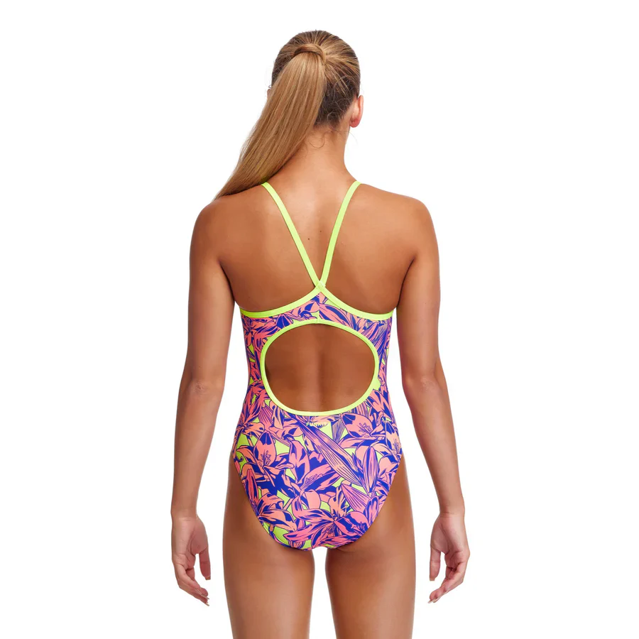 Way Funky Funkita, Diamond Back One Piece Lily Pad, Badeanzug, Kinder - Image 2