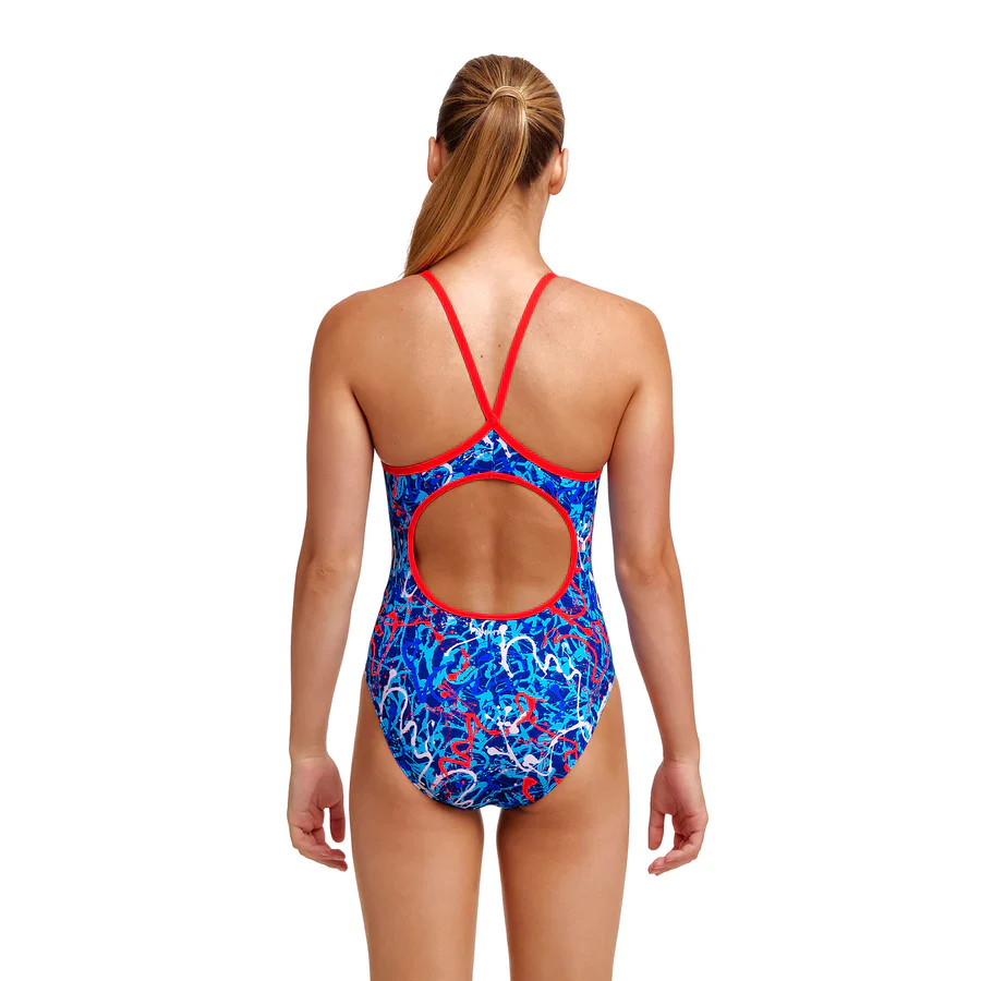 Way Funky Funkita Diamond Back One Piece Mr Squiggle, Badeanzug, Kinder - Image 3