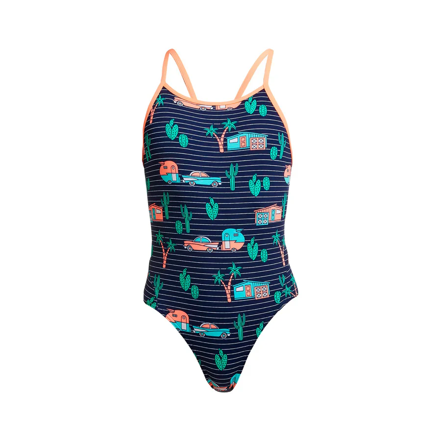 Way Funky Funkita, Diamond Back One Piece Trailer Trash, Badeanzug, Kinder