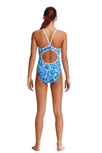 Way Funky Funkita, Diamond Back One Piece Pane Train, Badeanzug, Kinder - Image 2