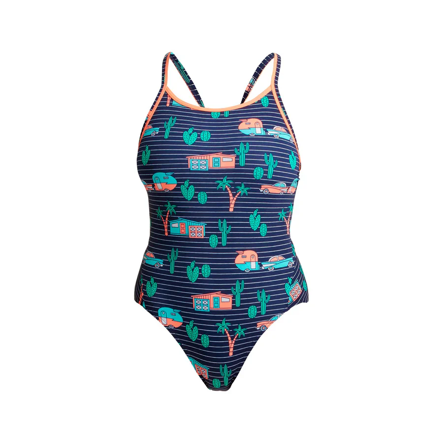 Way Funky Funkita Diamond Back One Piece Trailer Trash, Badeanzug, Damen