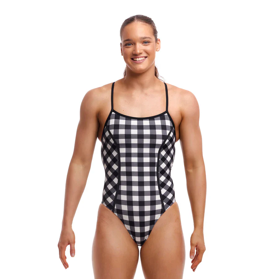 Way Funky Funkita Eco Bond Girl One Piece Check Deck, Badeanzug, Damen - Image 2