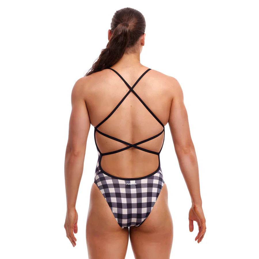 Way Funky Funkita Eco Bond Girl One Piece Check Deck, Badeanzug, Damen - Image 3