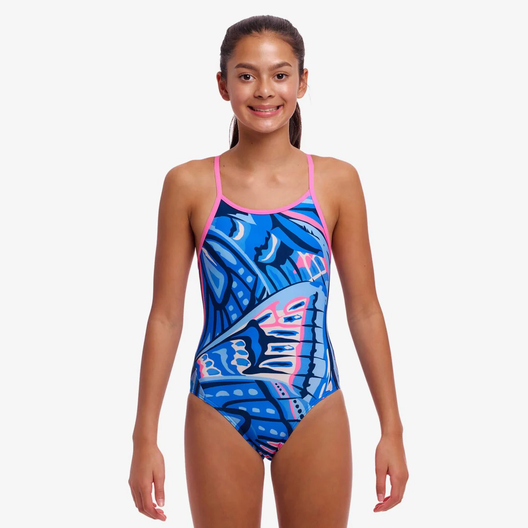 Way Funky Funkita, Eco Diamond Back One Piece Soaring Hi, Badeanzug, Kinder