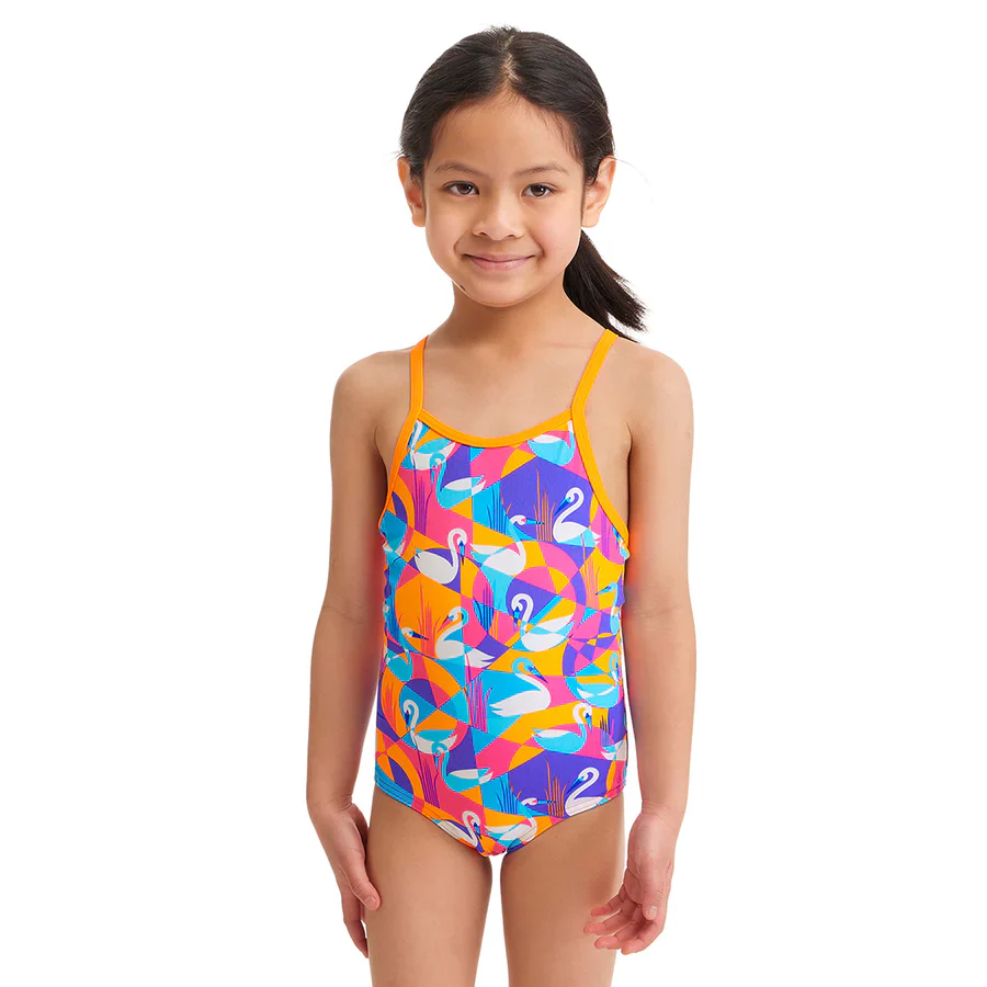 Way Funky Funkita, Eco One Piece Swim Swan, Badeanzug, Kinder - Image 2