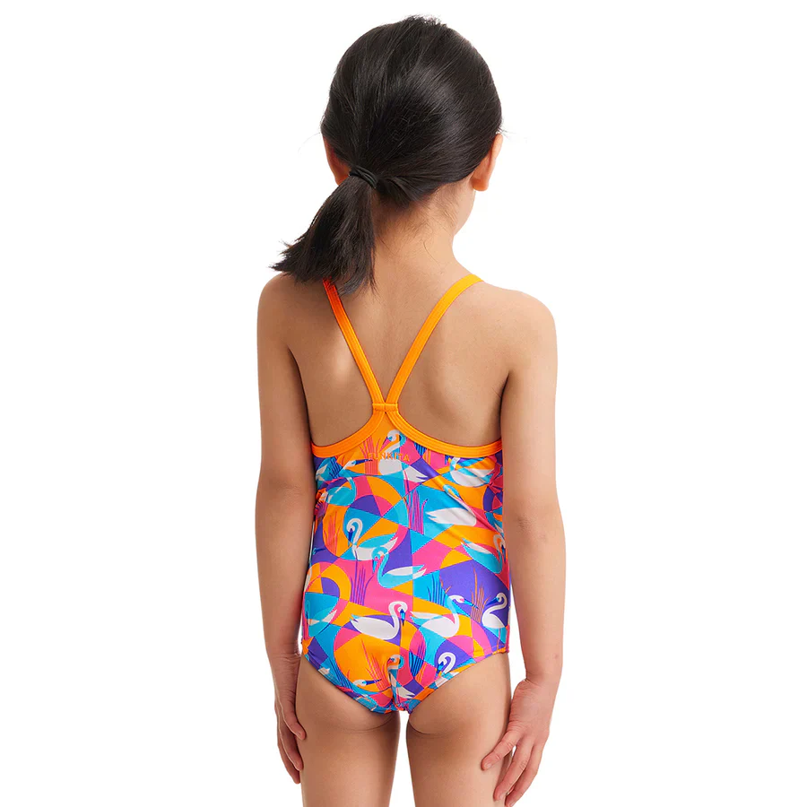 Way Funky Funkita, Eco One Piece Swim Swan, Badeanzug, Kinder - Image 3