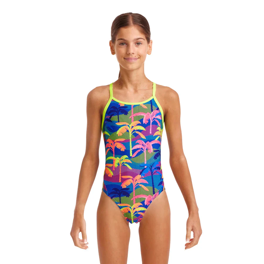 Way Funky Funkita, Eco Printed One Piece Palm A Lot, Badeanzug, Kinder - Image 2