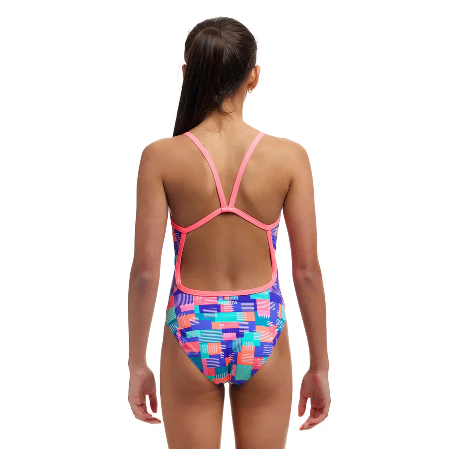 Way Funky Funkita, Eco Single Strap One Piece Giga Bit, Badeanzug, Kinder - Image 3