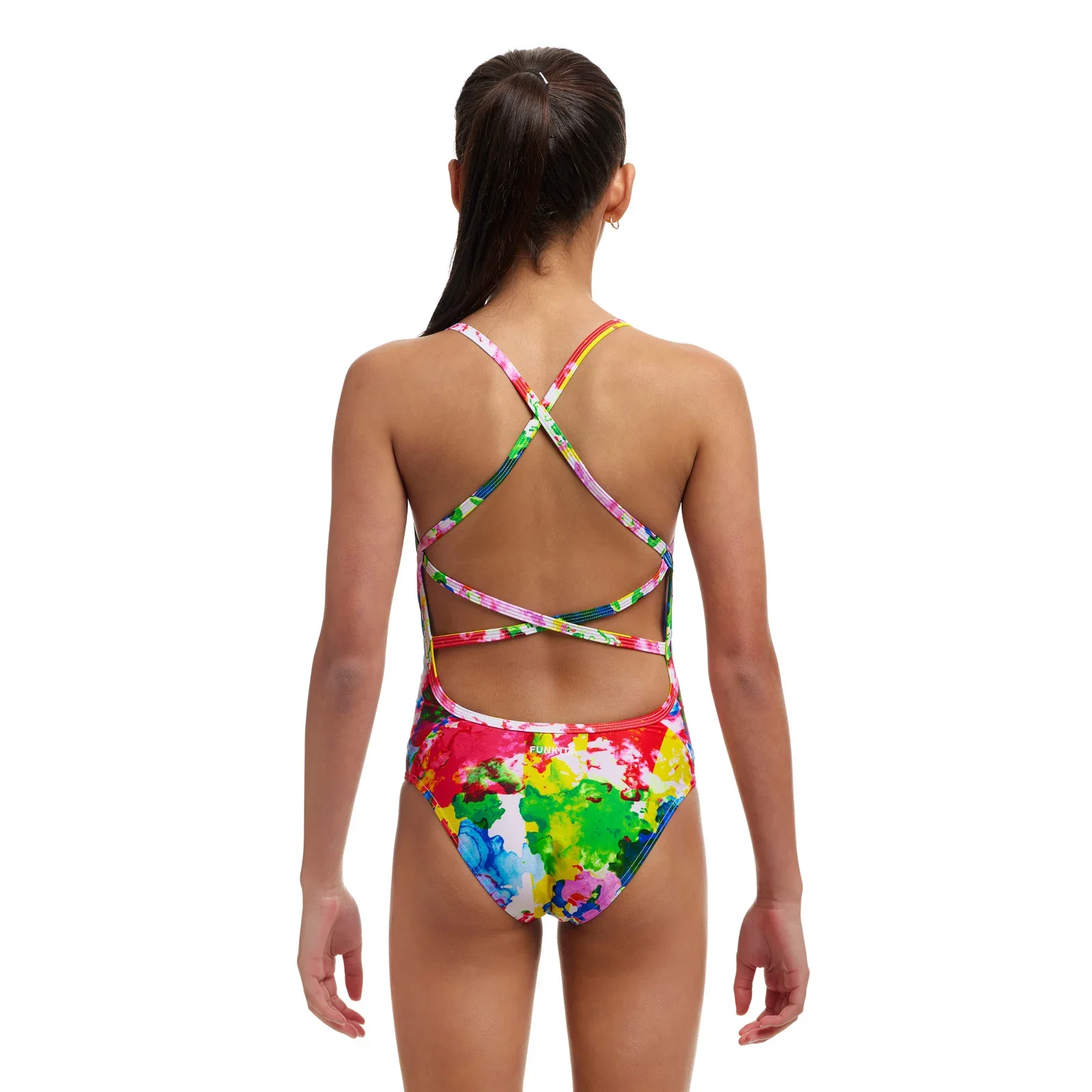 Way Funky Funkita, Eco Strapped In One Piece Ink Jet, Badeanzug, Kinder - Image 3