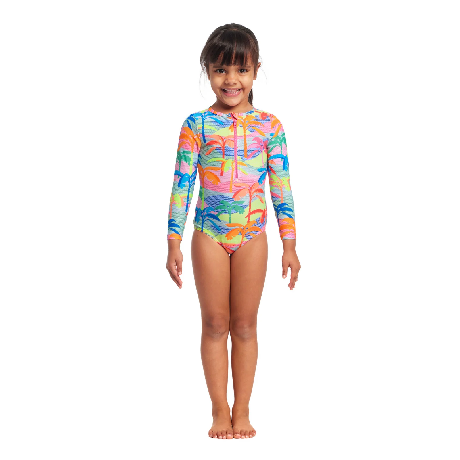 Way Funky Funkita, Eco Sun Cover One Piece Poka Palm, Langarm - Badeanzug, Kinder - Image 2