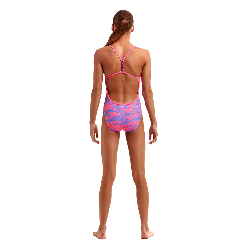 Way Funky Funkita Eco Twisted One Piece Sunset Swirl, Badeanzug, Kinder - Image 2