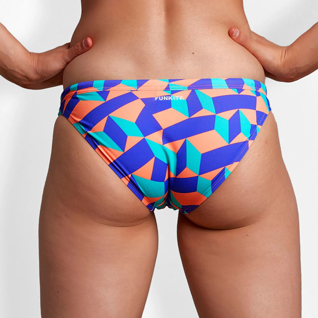 Way Funky Funkita, Hipster Brief Stacked Candy, Badehose, Damen - Image 2