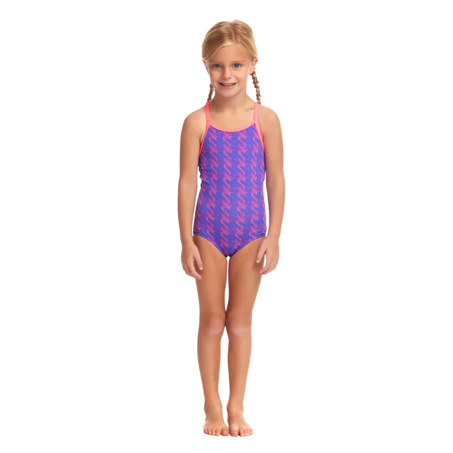 Way Funky Funkita, Printed One Piece Tetris Time, Badeanzug, Kinder - Image 2