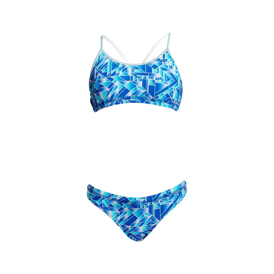 Way Funky Funkita, Racerback Two Piece Pane Train, Zweiteiler-Badeanzug, Kinder