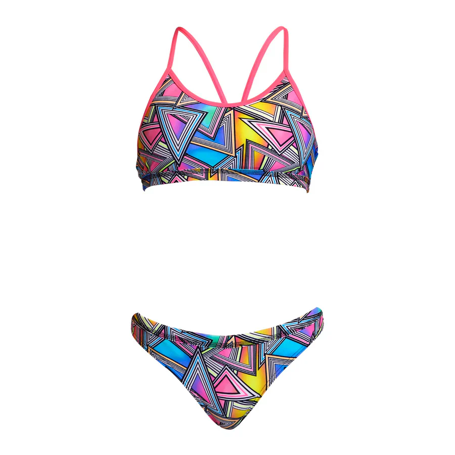 Way Funky Funkita, Racerback Two Piece Prism Break, Zweiteiler-Badeanzug, Kinder