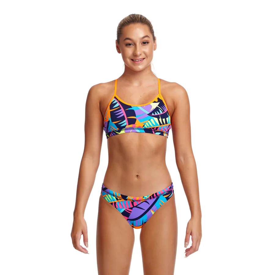 Way Funky Funkita, Racerback Two Piece Tarzanny Pants, Zweiteiler-Badeanzug, Kinder - Image 2