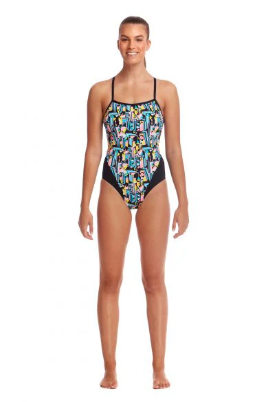 Way Funky Funkita Single Strap One Piece Abstracta, Badeanzug, Damen - Image 2