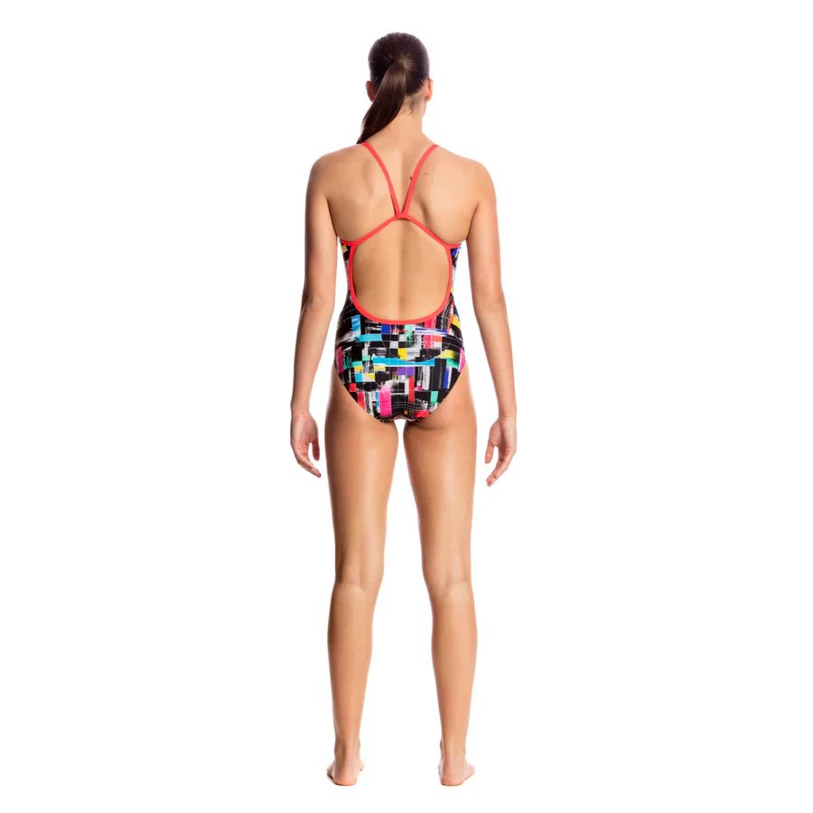 Way Funky Funkita Single Strap One Piece Test Signal, Badeanzug, Damen - Image 3