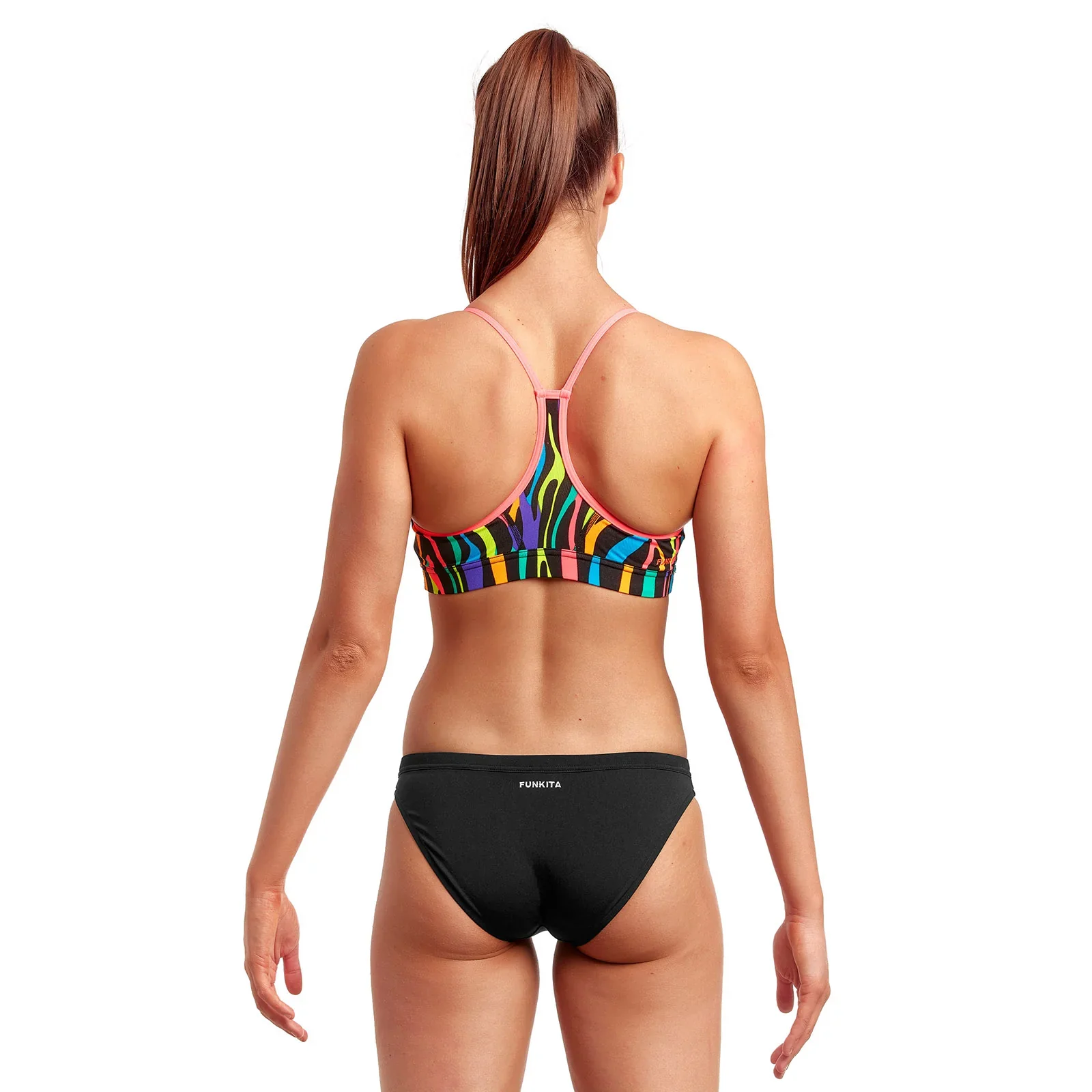 Way Funky Funkita, Swim Crop Top Tiger Town Bikinioberteil, Damen - Image 3